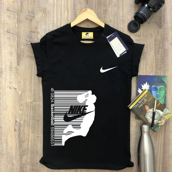 Nike Barcode Black Men’s Cotton T-Shirt