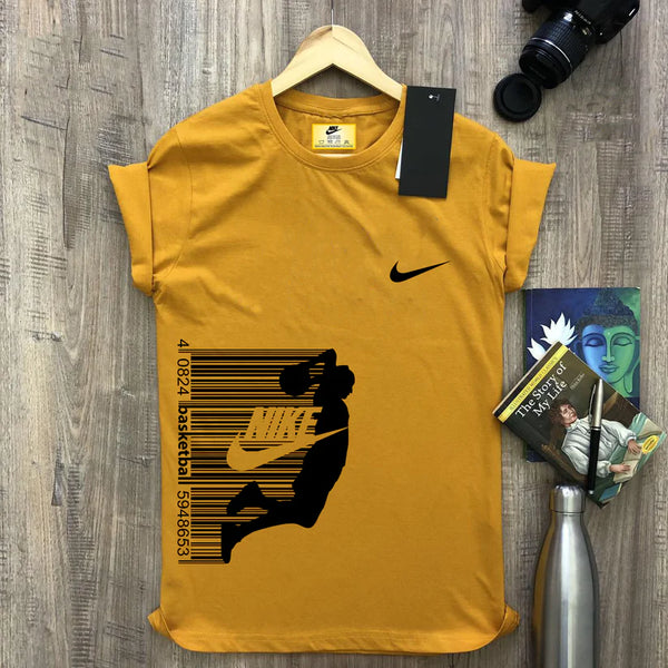 Nike Barcode Mustered Men’s Cotton T-Shirt