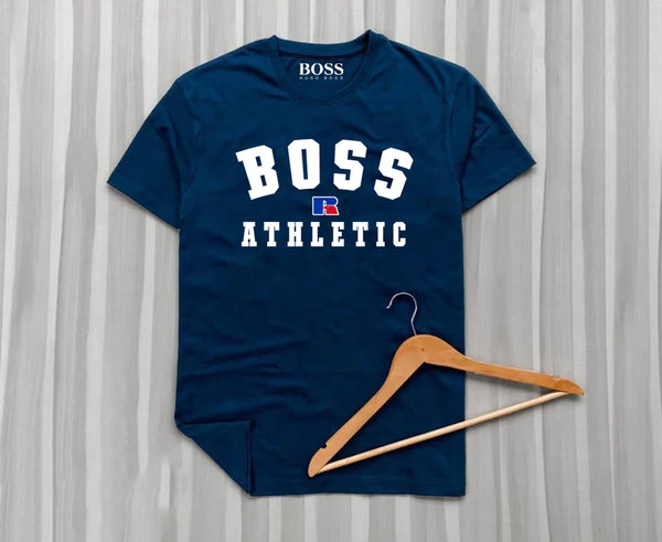 Boss Men's Navy Cotton T-Shirt