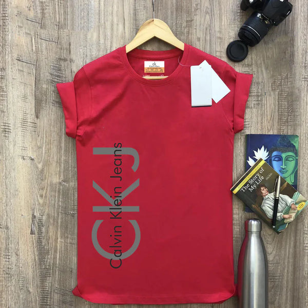 Calvin Klein CKJ Red Men’s Cotton T-Shirt